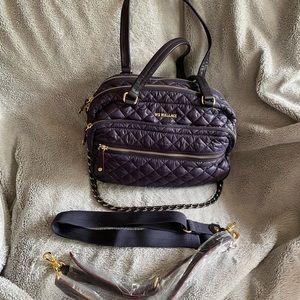 MZ Wallace Quilted Blue Crossbody